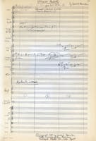 Score for Leonard Bernstein’s Opening Prayer, 1981