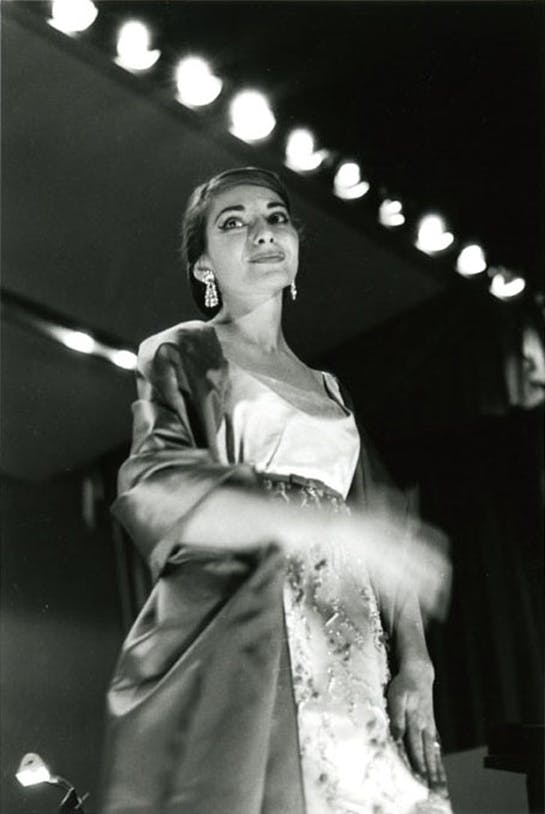 Maria Callas on stage