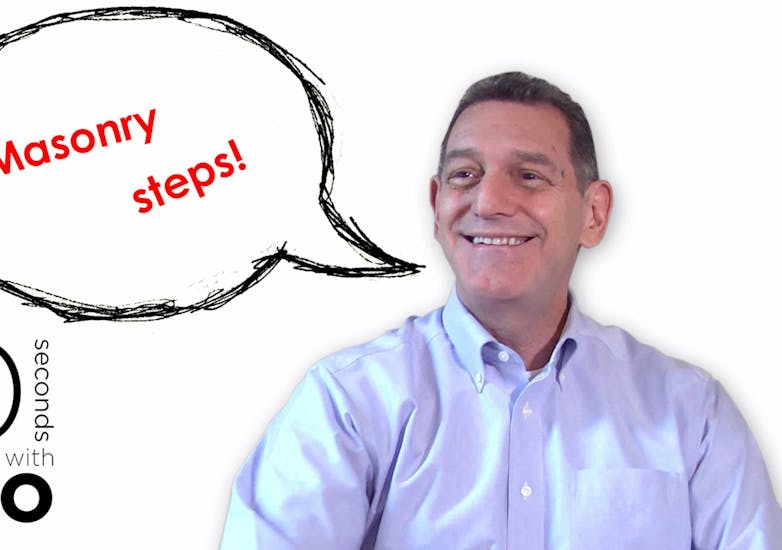 60 Seconds with Gino: Masonry Steps!