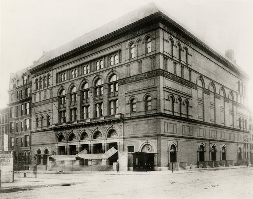 Carnegie Hall Exterior, 1891