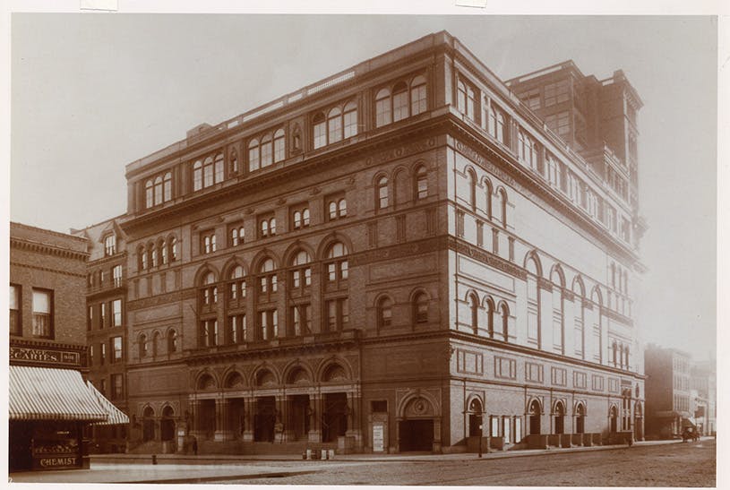 Carnegie Hall Exterior, 1894