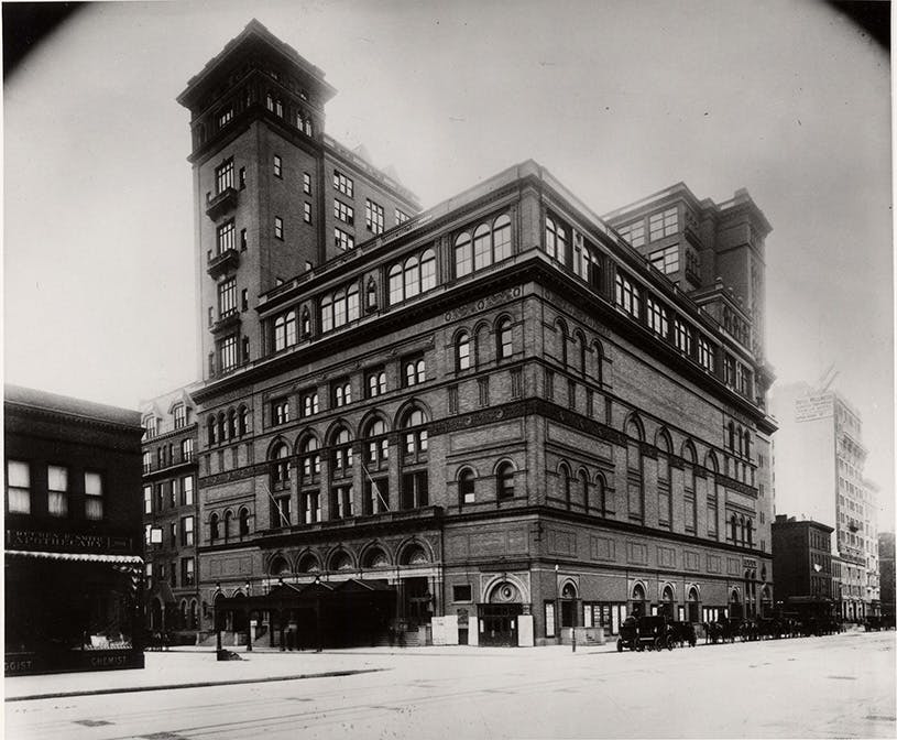 Carnegie Hall Exterior, 1899