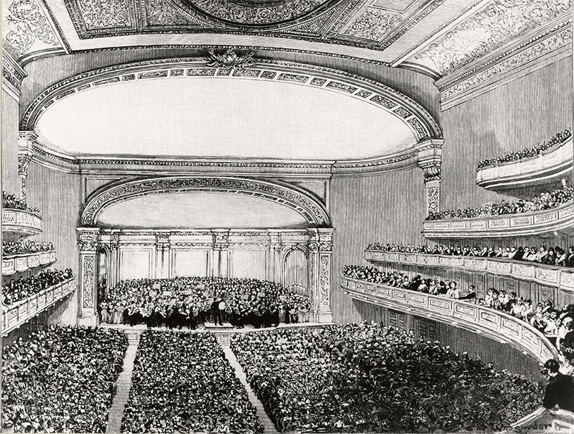 Carnegie Hall on its Opening Night, May 5, 1891
