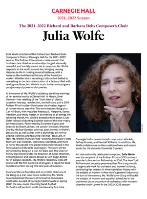 21-22 Debs: Wolfe Press Release