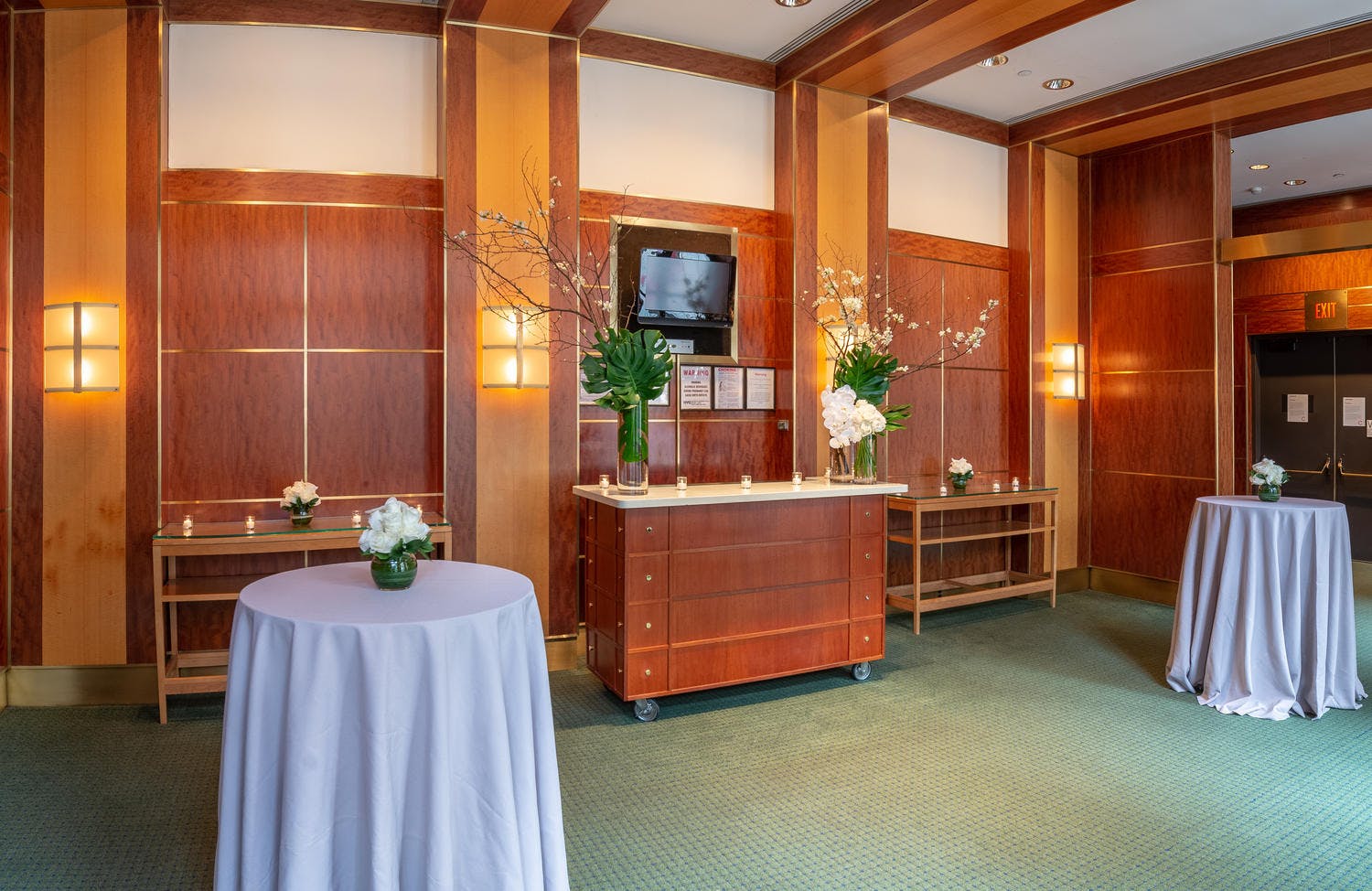 The Jacobs Room, ready to welcome guests for a post-concert reception