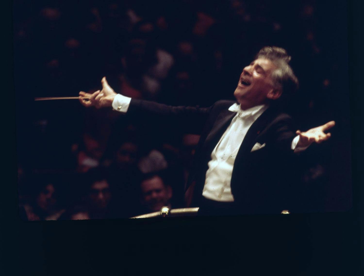 Leonard Bernstein conducting