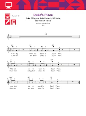 "Duke's Place" sheet music