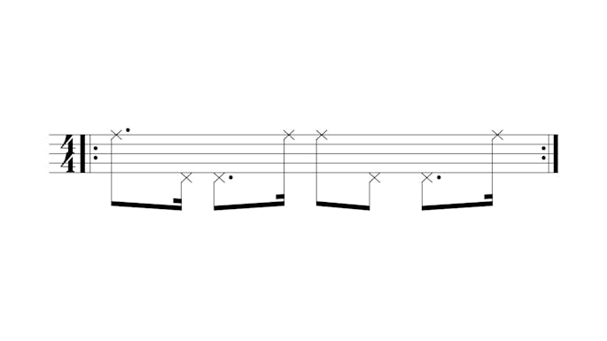Notated rhythm bar