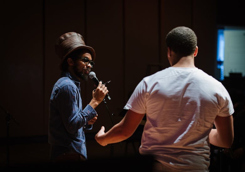Dress Rehearsal for court-involved students from Bronx Hope alongside Brown Rice Family