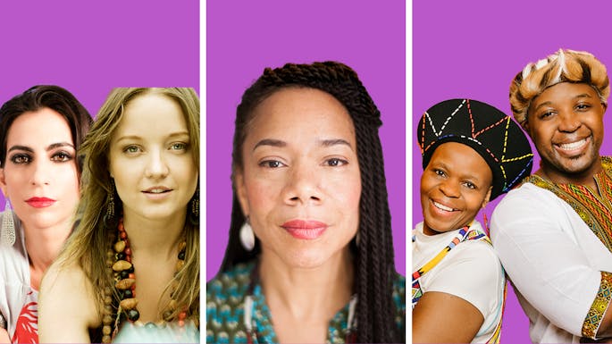 Sofia R and Sofia T, Martha, and Bongi and Tshidi