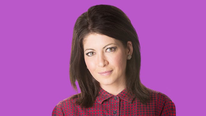 Fabiana against a purple background