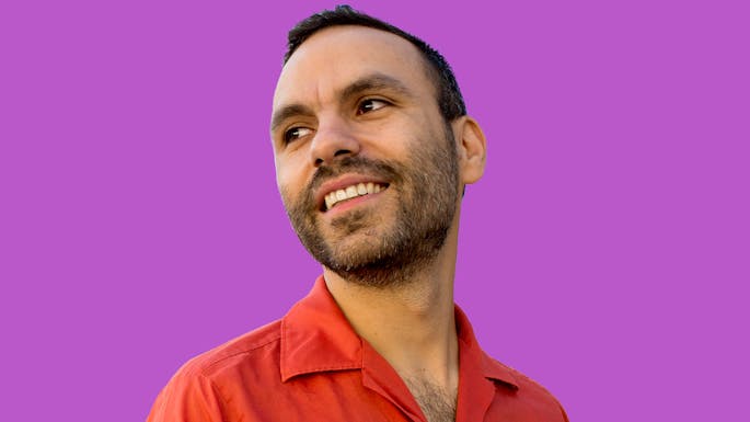 Ilusha  against a purple background