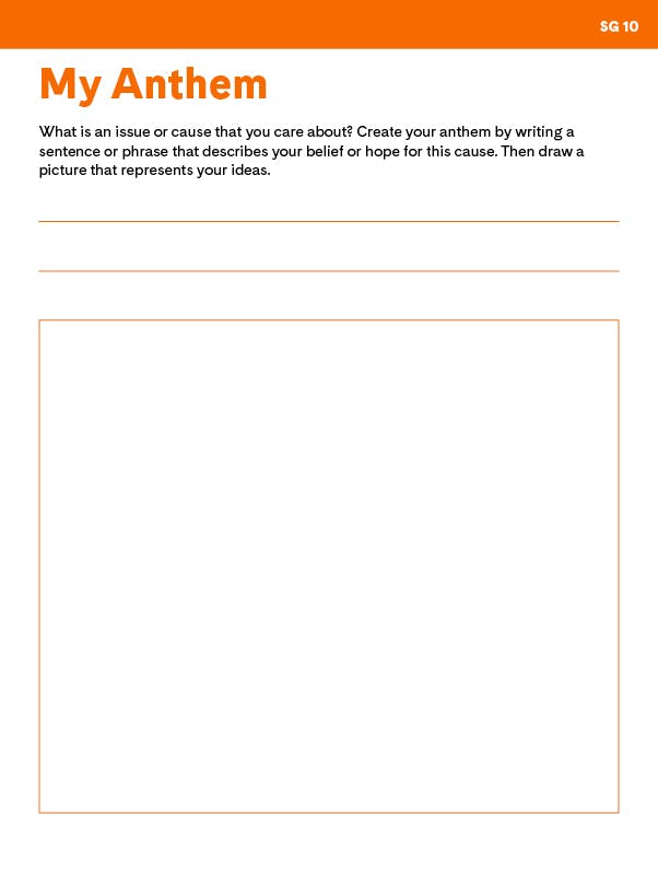 "My Anthem" student activity chart