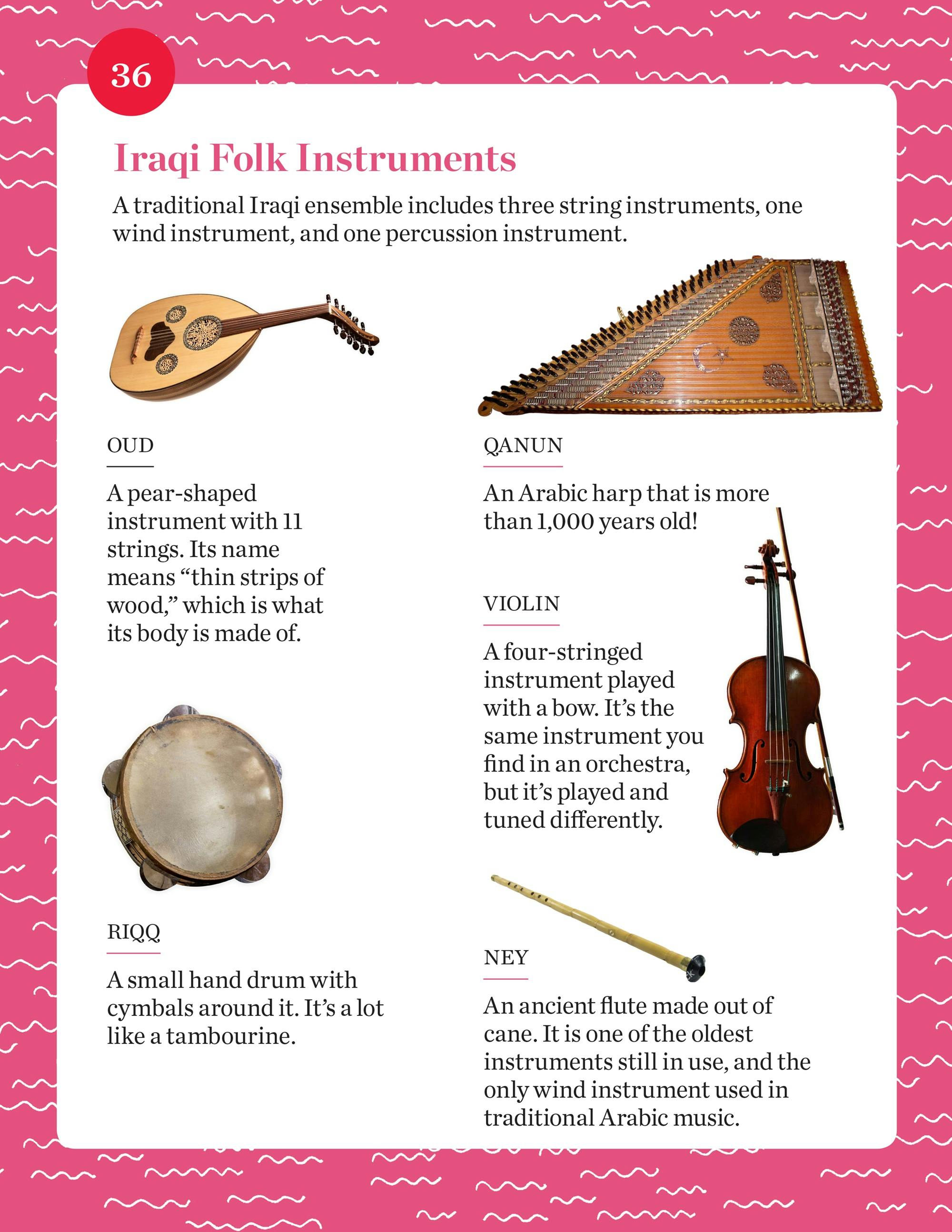 Iraqi Folk Instruments student activity