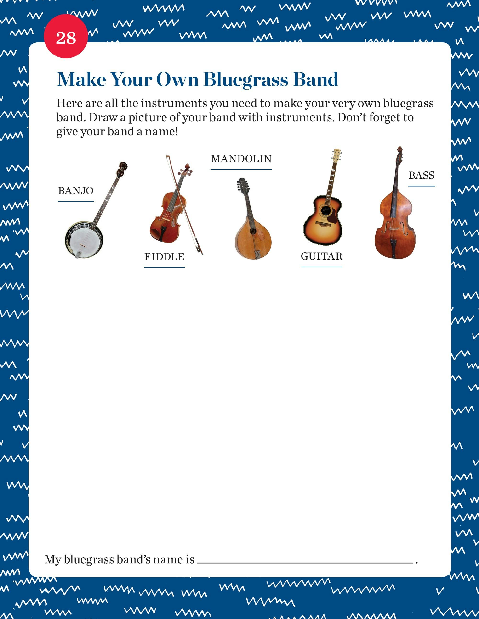 Make Your Own Bluegrass Band student activity