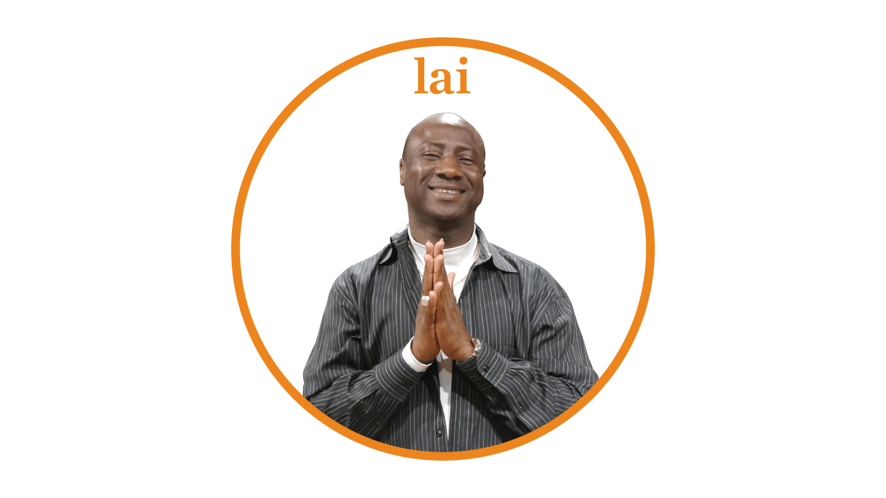 Yacouba demonstrates the clapping pattern for "Wawanko": fifth step lai