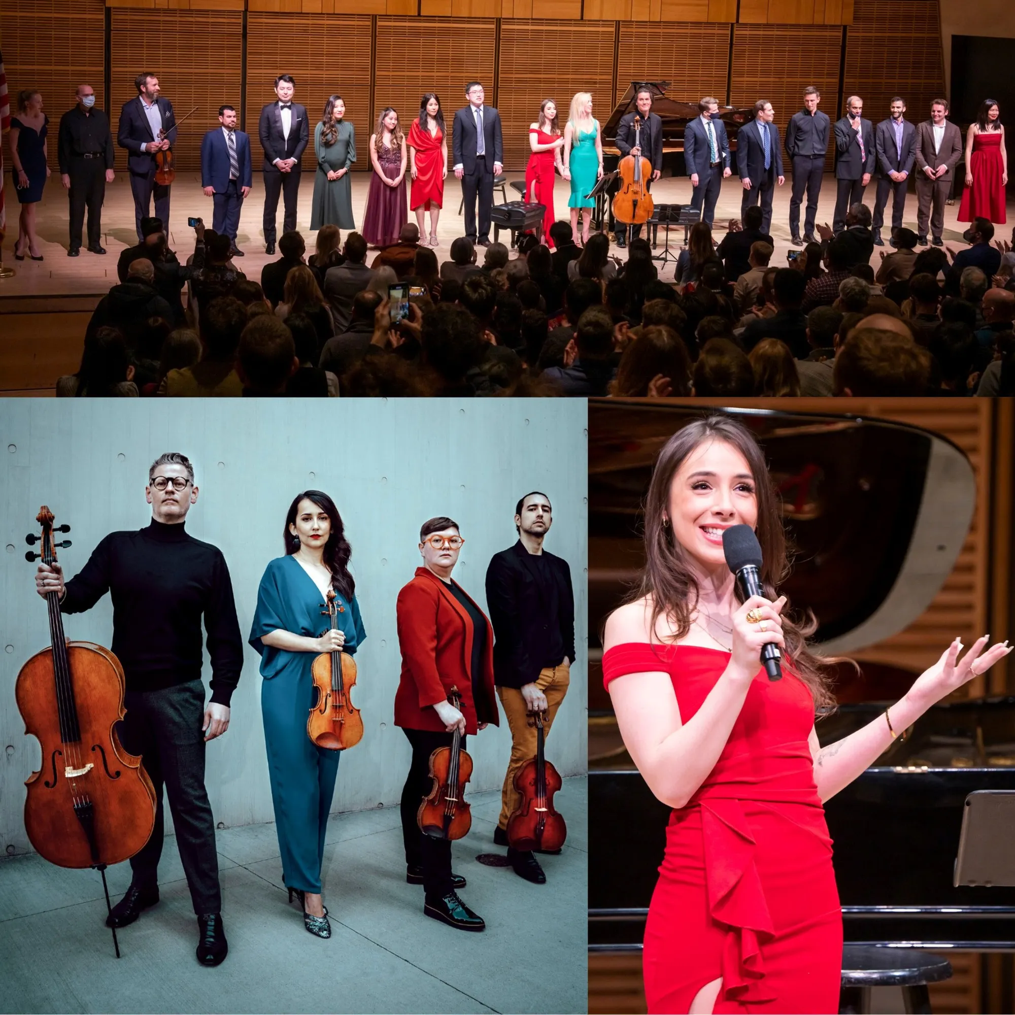 Members of the New York Piano Society Featuring Catalyst Quartet, at Carnegie Hall