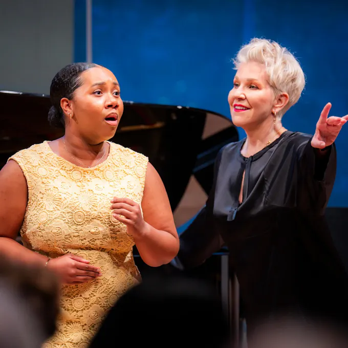 Joyce DiDonato coaches a female singer