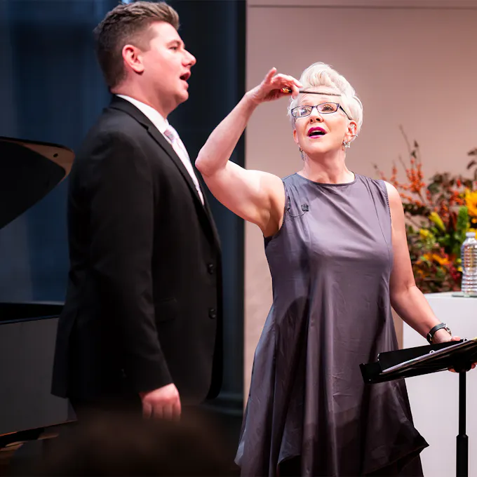 Joyce DiDonato directing a vocalist