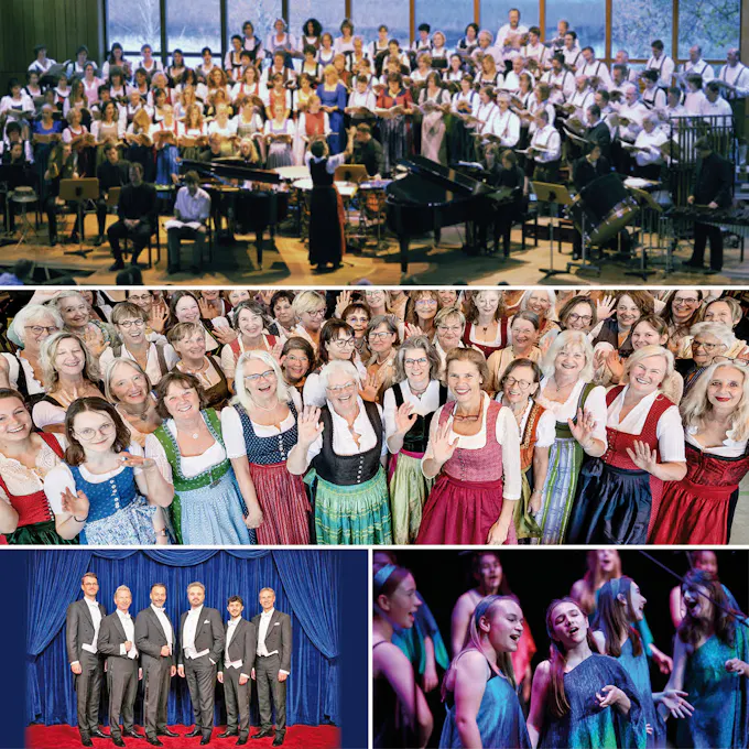 Poster for ​Bavarian Carmina Choir<br />​Andrea Fessmann, Conductor<br />​The Munich Harmonists<br />​Voena Children's Choir