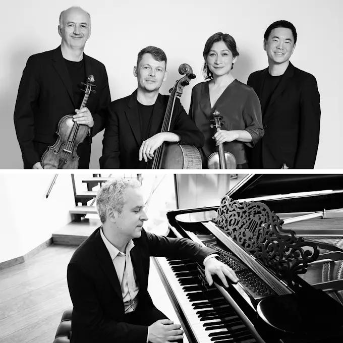 Poster for Takács Quartet <br />Jeremy Denk, Piano