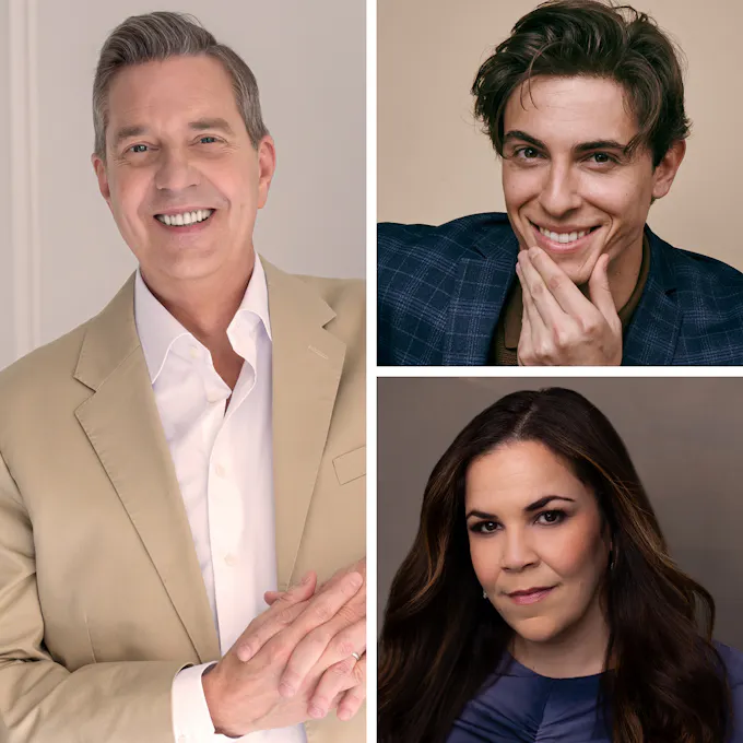 Steven Reineke, Derek Klena, Lindsay Mendez