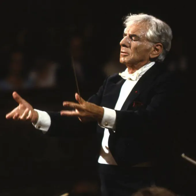 Leonard Bernstein conducting