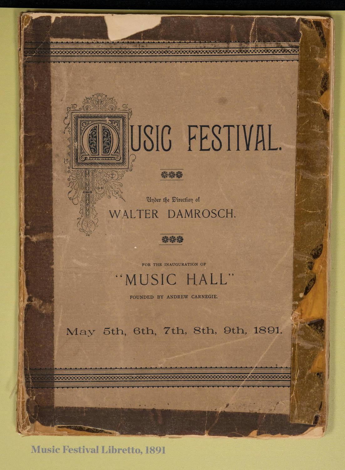 Opening Week Music Festival Booklet