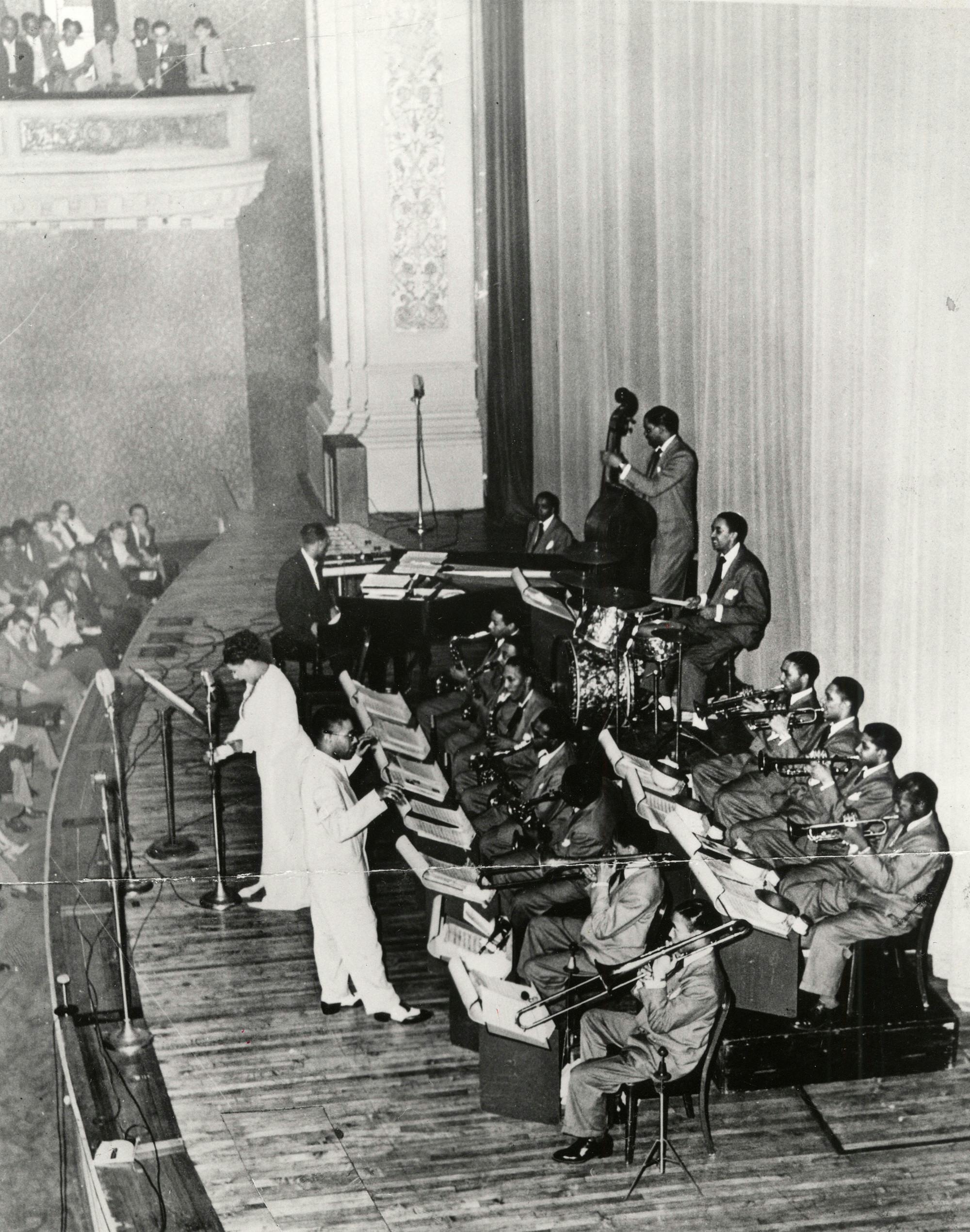Ella Fitzgerald with Dizzy Gillespie and his orchestra