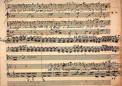 Autograph manuscript of Handel’s Messiah