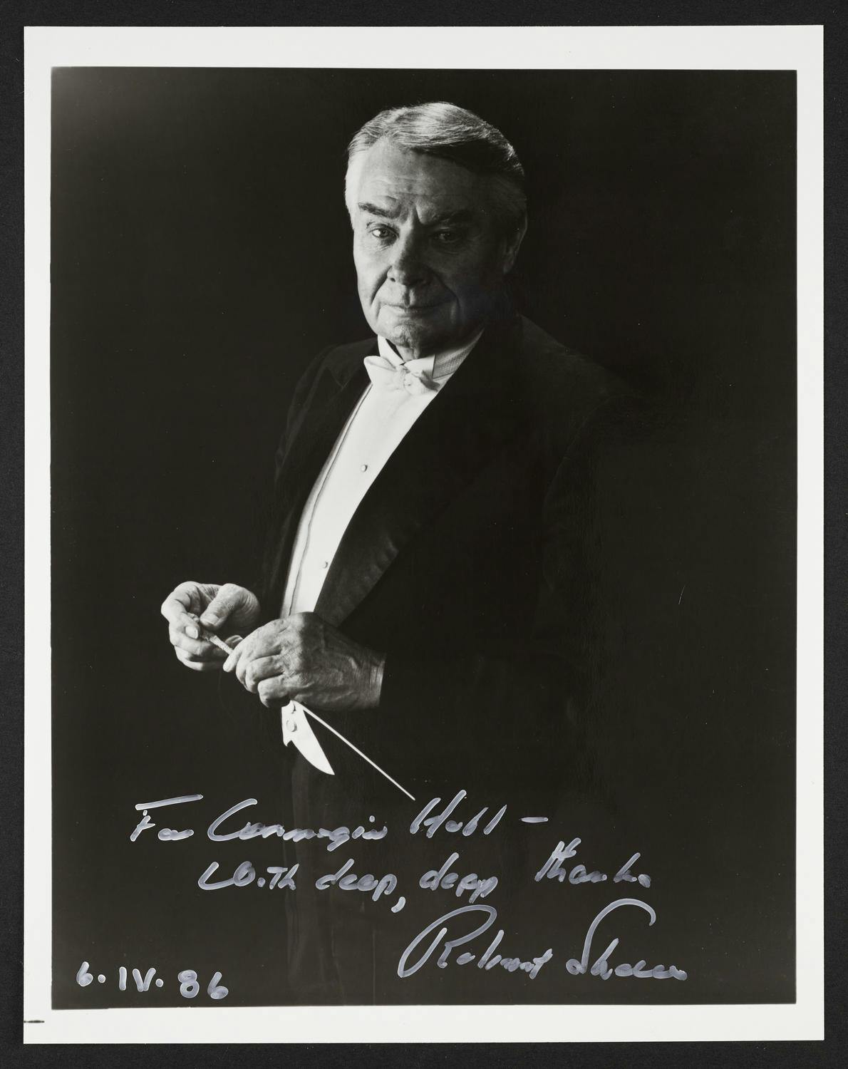Autographed photograph of Robert Shaw
