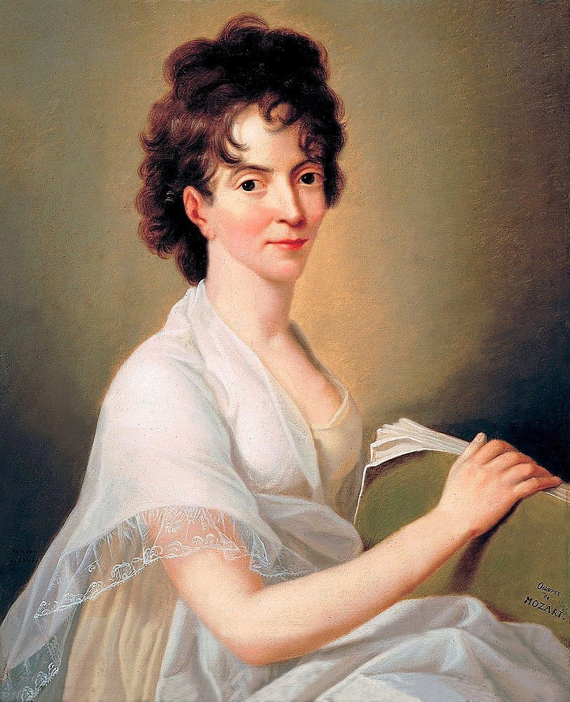 Portrait of Constanze Mozart by Hans Hansen