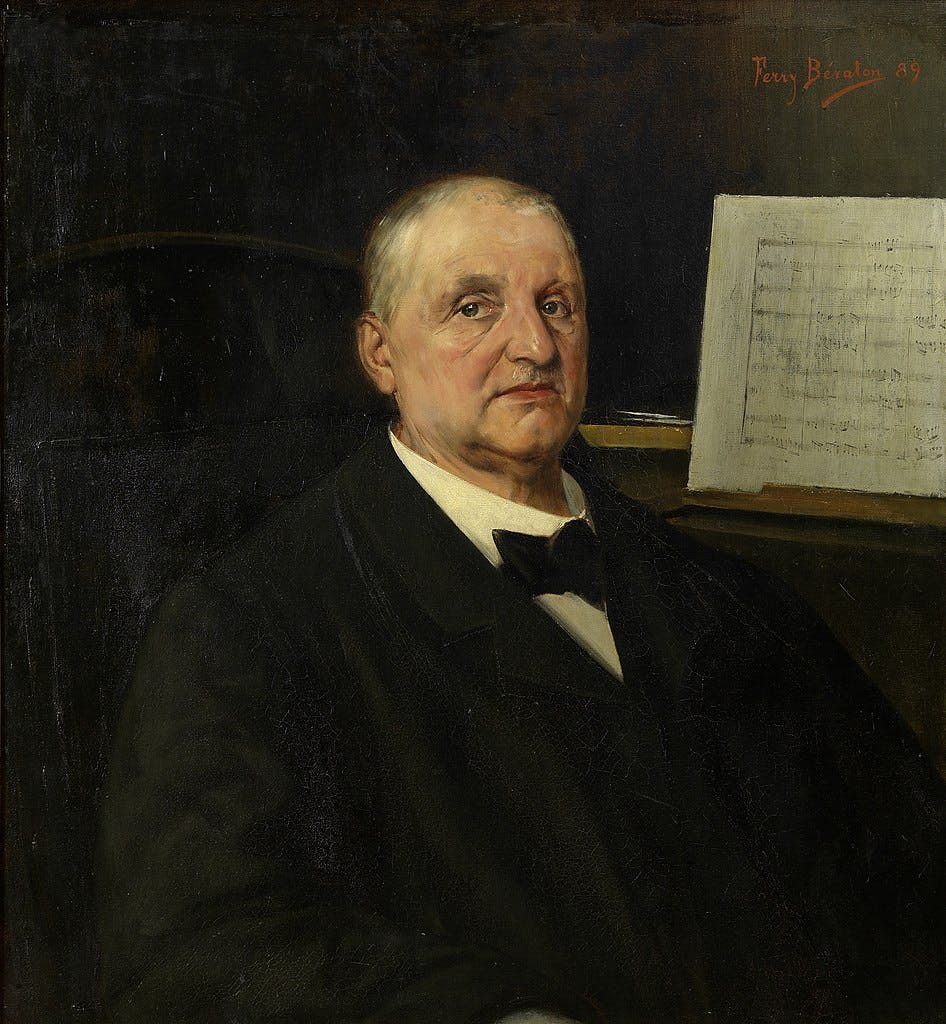 Portrait of Anton Bruckner by Ferry Bératon