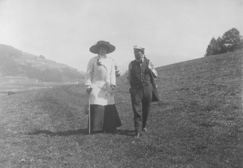 Photo of Alma and Gustav Mahler, 1909