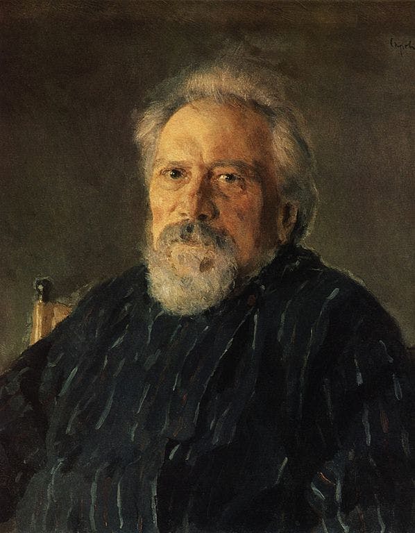 Portrait of Nikolai Leskov by Valentin Serov, 1891