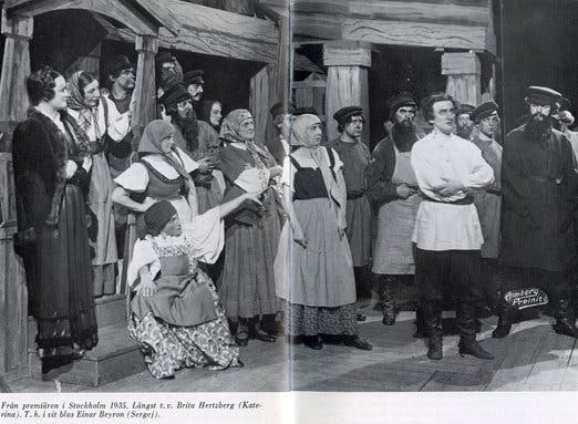 Photo from a Swedish production of “Lady Macbeth of Mtsensk,” 1935