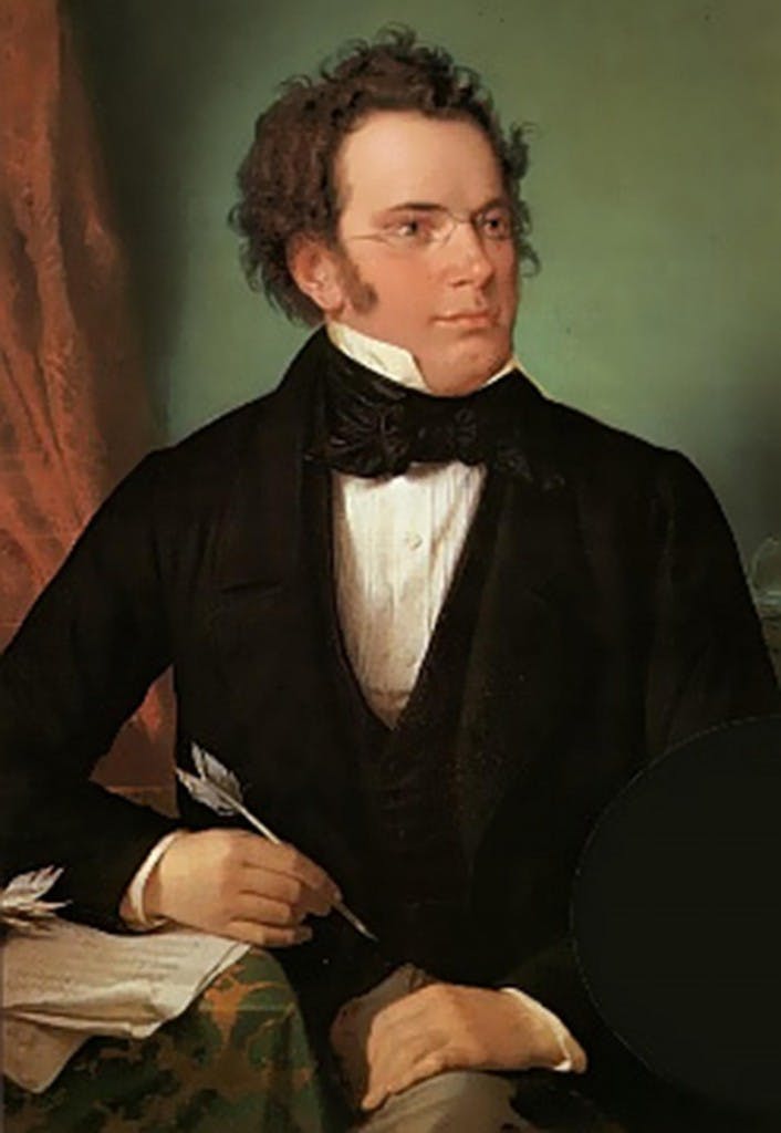 Portrait of Franz Schubert by Wilhelm August Rieder, 1875