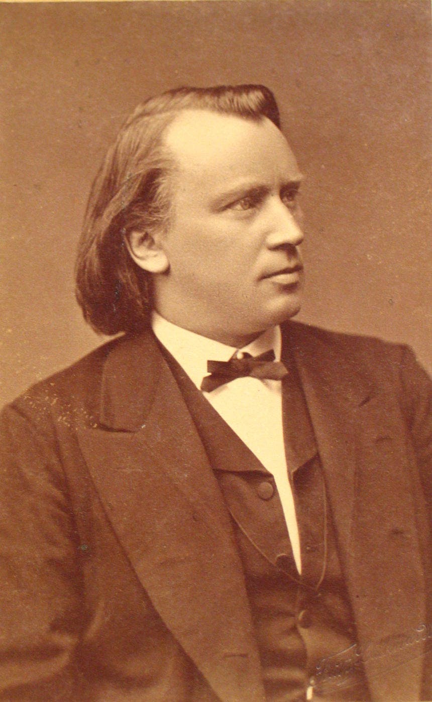 Photo of Johannes Brahms, 1876