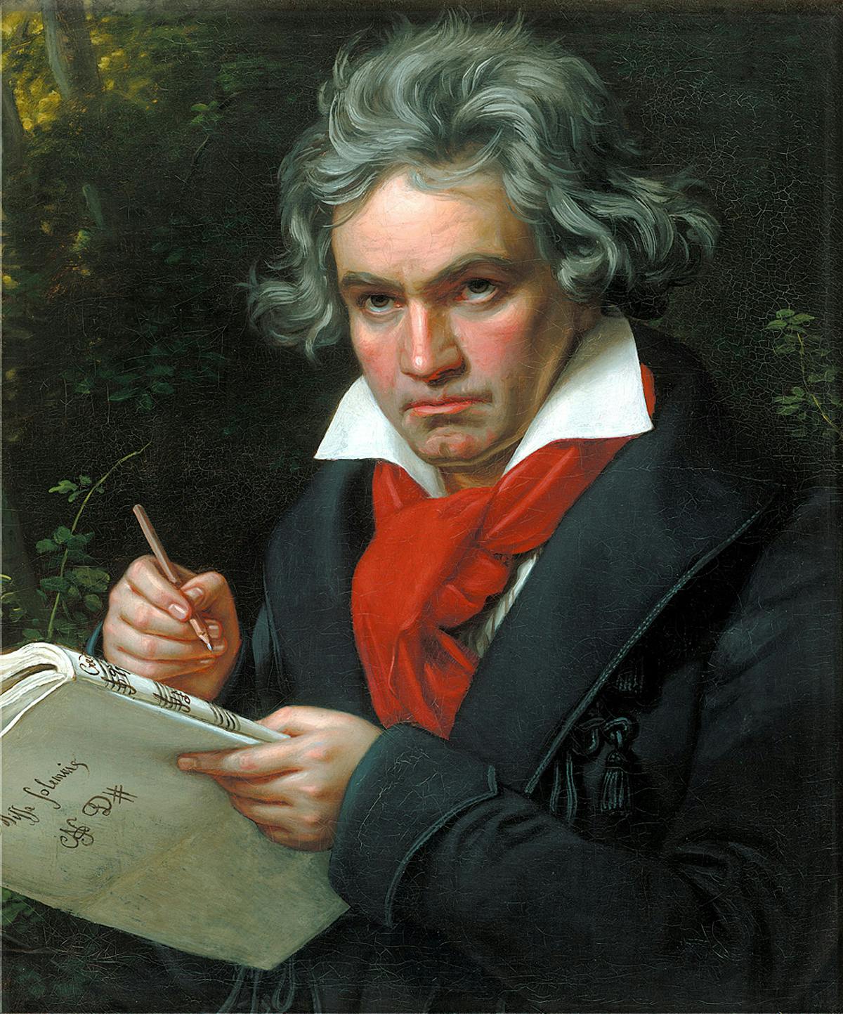 Portrait of Ludwig van Beethoven by Joseph Karl Stieler, 1820