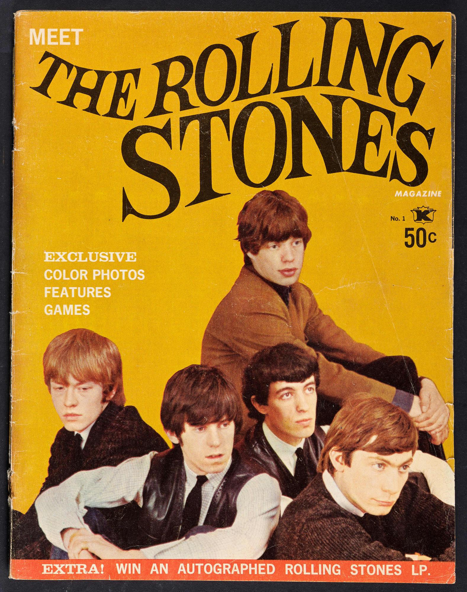 Cover of souvenir program for The Rolling Stones’ concerts, 1964