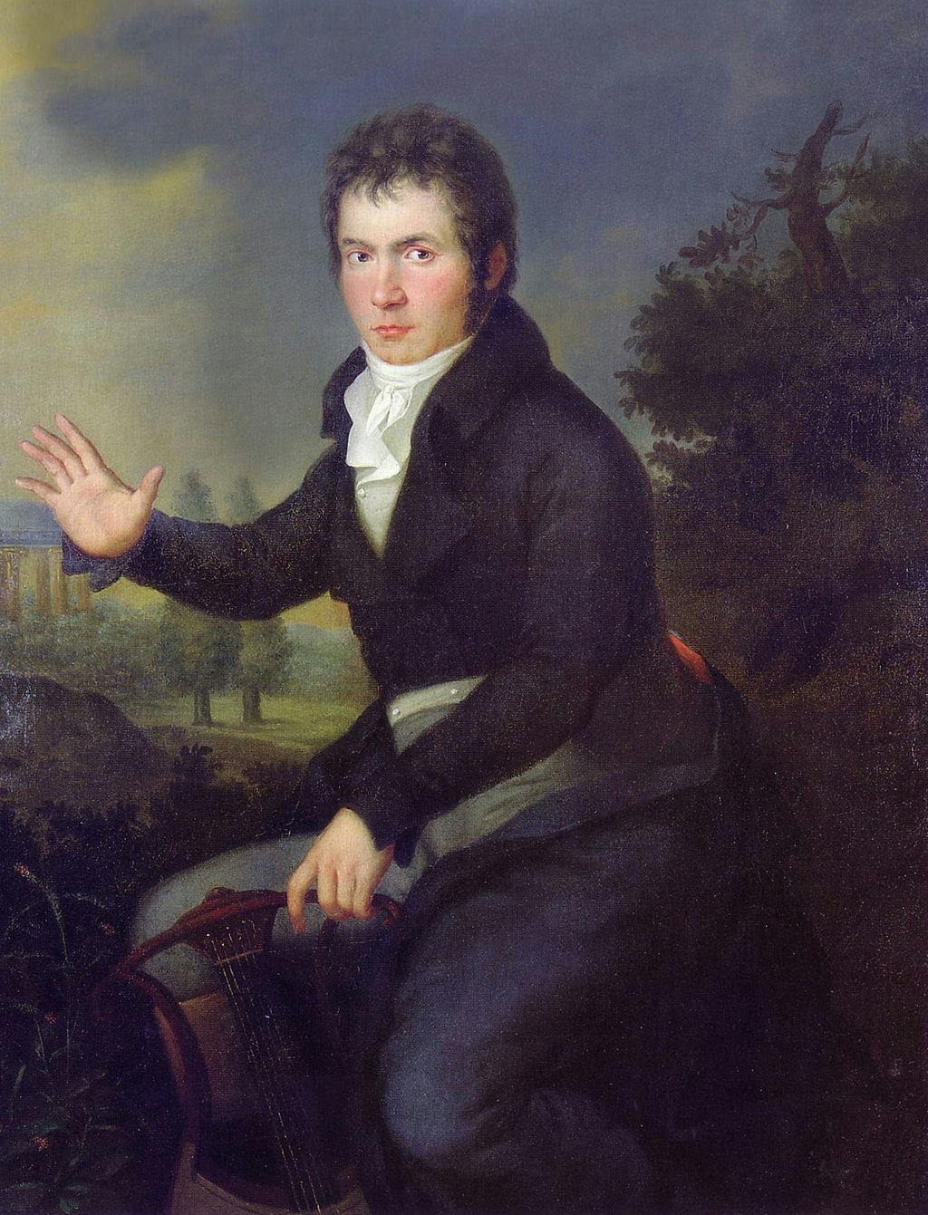 Portrait of Beethoven by Joseph Mähler, circa 1805