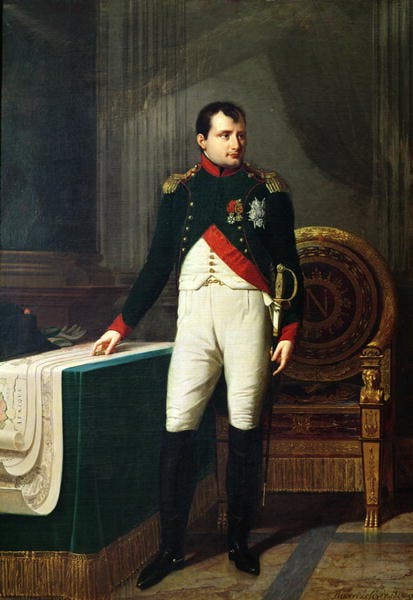 Portrait of Napoleon I in Chasseur Colonel uniform by Robert Lefèvre, 1809
