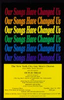 Selection of flyers from performances by the New York City Gay Men’s Chorus