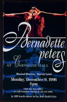 Flyer for Bernadette Peters’s benefit concert for the Gay Men’s Health Crisis, 1996