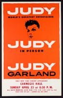 Flyer for Judy Garland’s Carnegie Hall debut, 1961