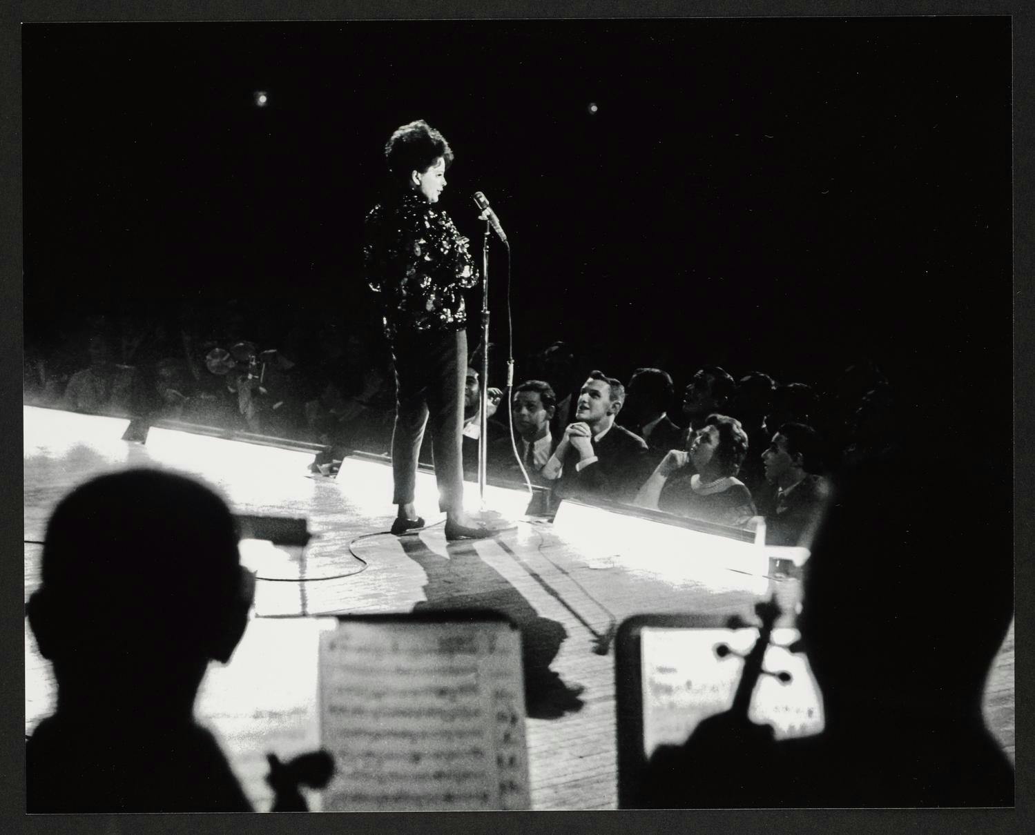 Judy Garland in performance at Carnegie Hall, 1961