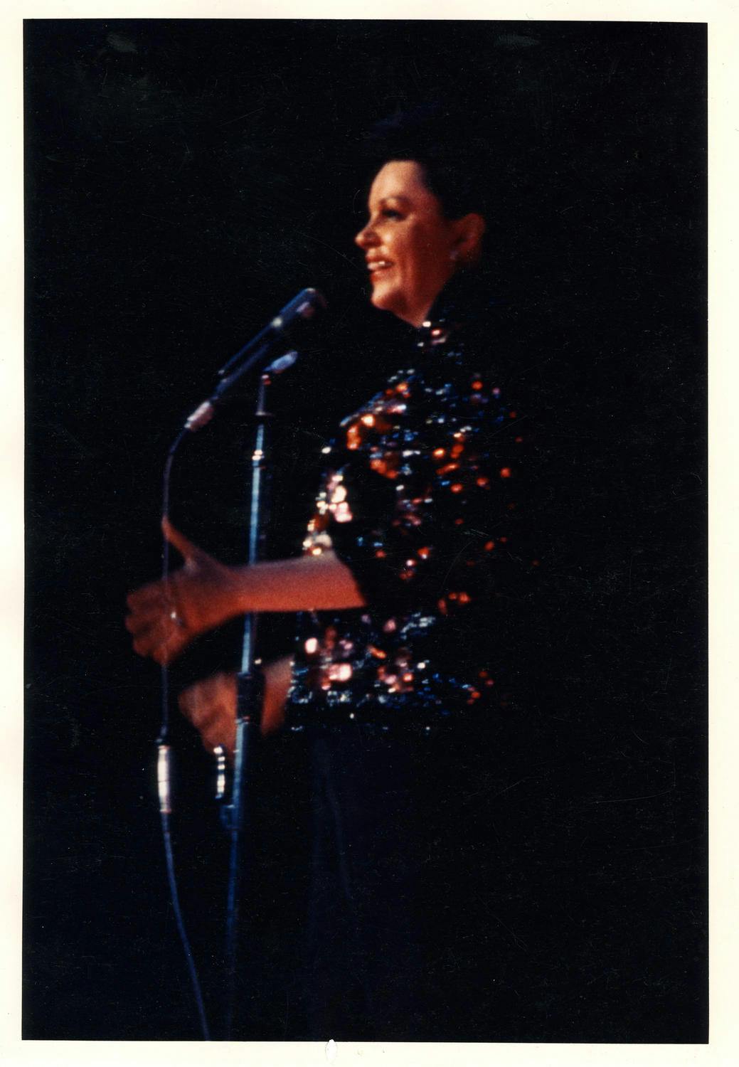 Judy Garland in performance at Carnegie Hall, 1961