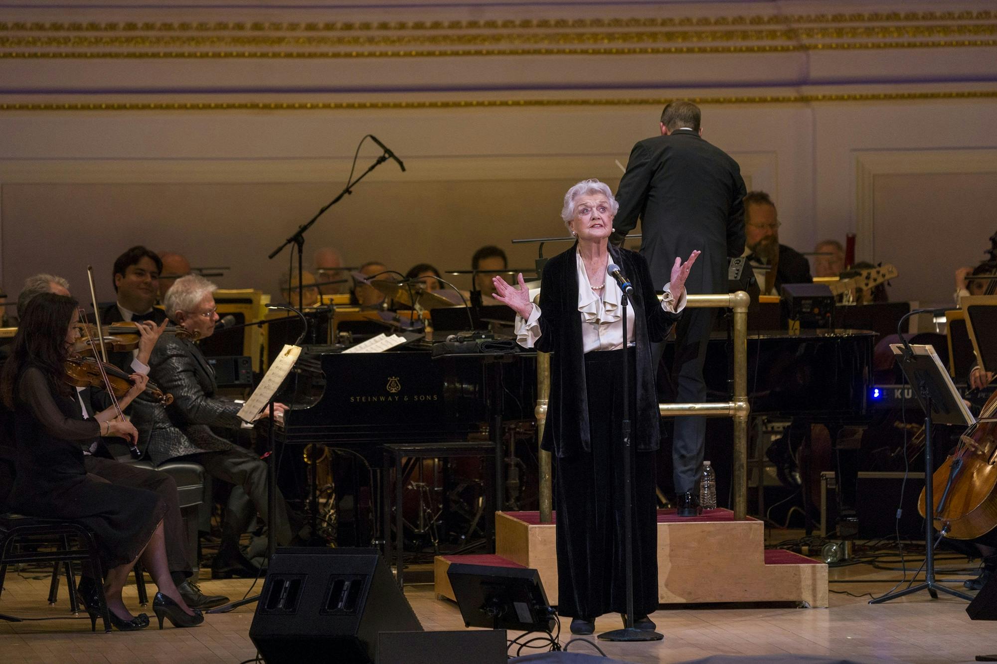 Angela Lansbury performing with The New York Pops at the Menken gala, 2018