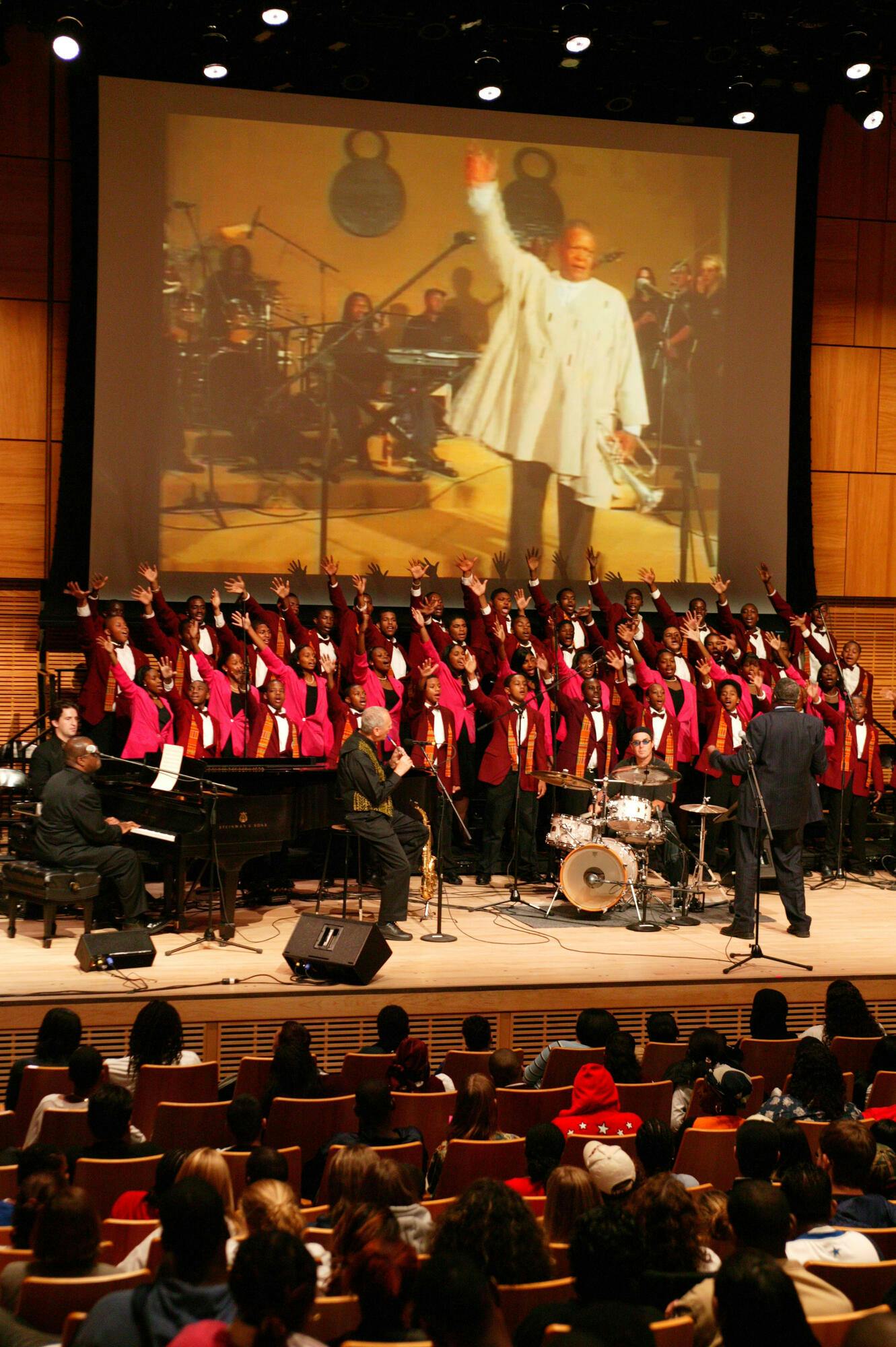 Hugh Masekela with the Boys and Girls Choir of Harlem, 2003