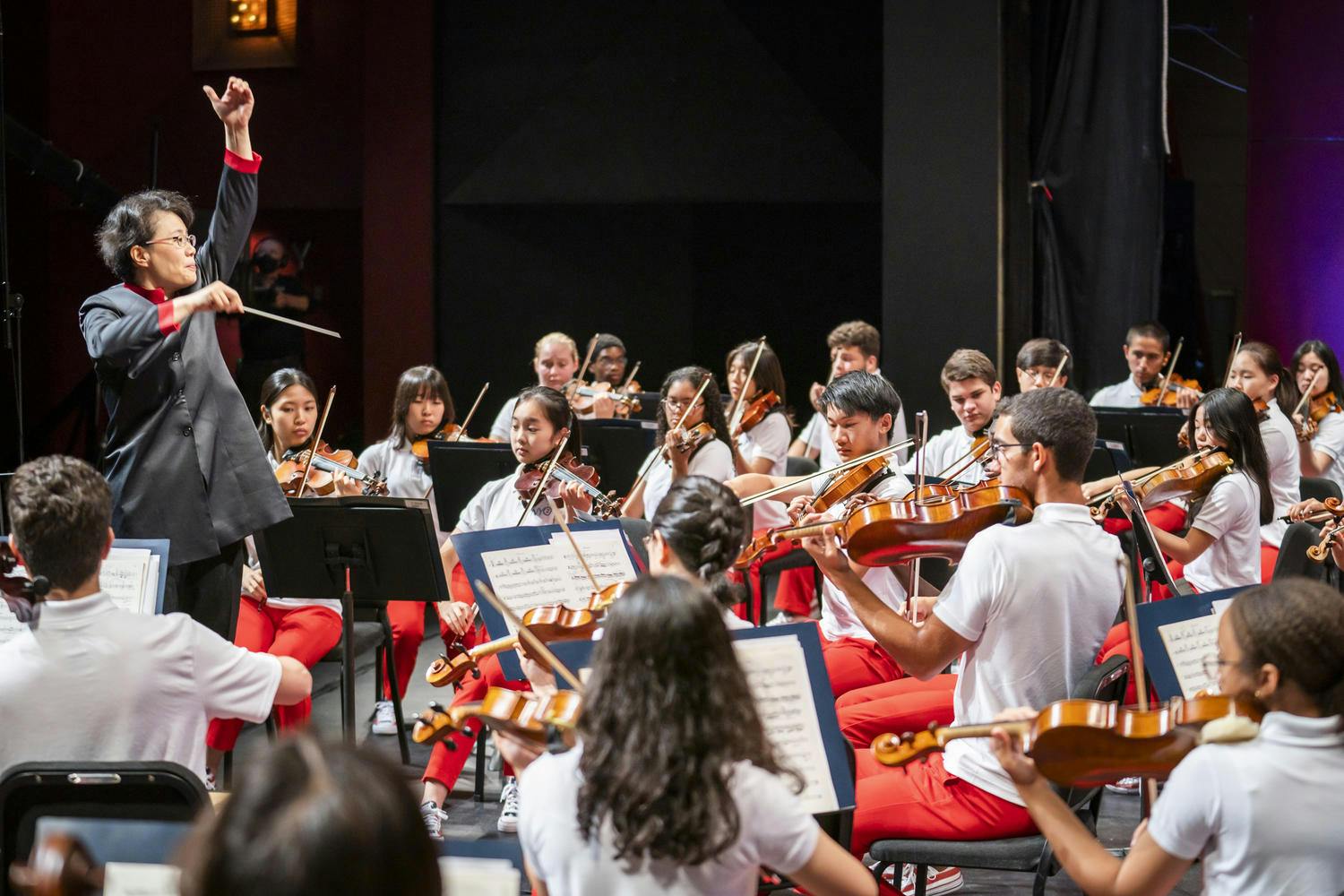 NYO2 recording session with conductor Mei-Ann Chen, 2021